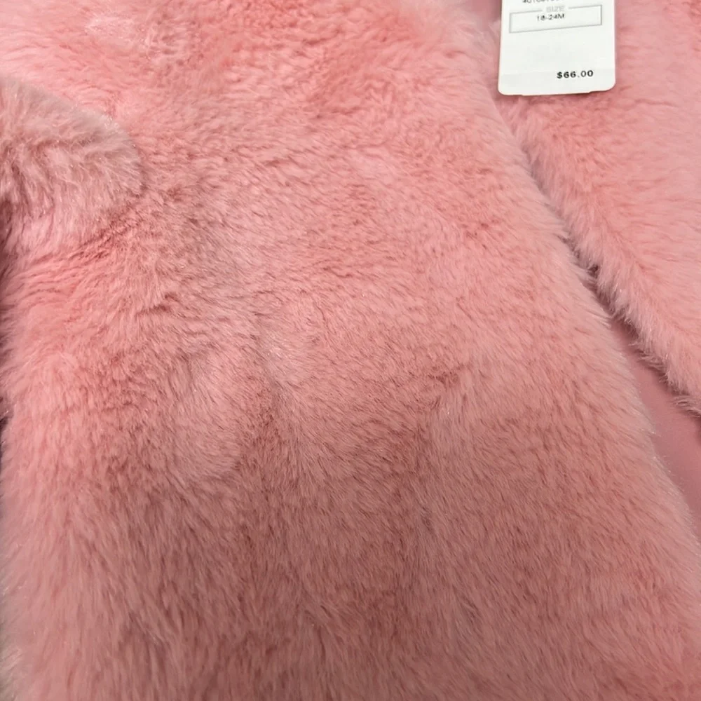 Miniclasix Faux Fur Jacket - 18-24m NWT! - Picture 5 of 6
